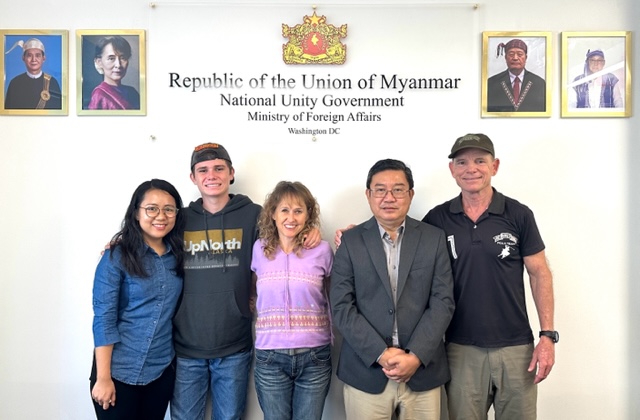 Aye Mon and Moe Zaw Oo of the NUG. 