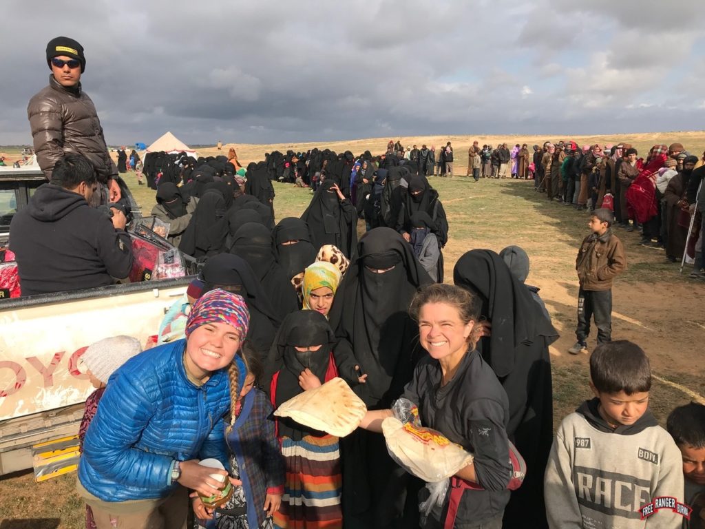 Mohammad, Sahale, Hosannah, and team feed ISIS who gave up in Baghouz, 2019.