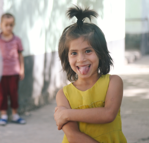 Afghan refugee child