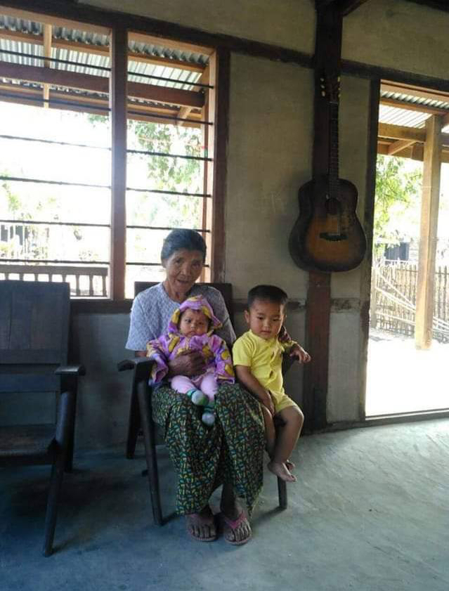 Pi Pi Thluai Men before she was killed by the Burma Army.