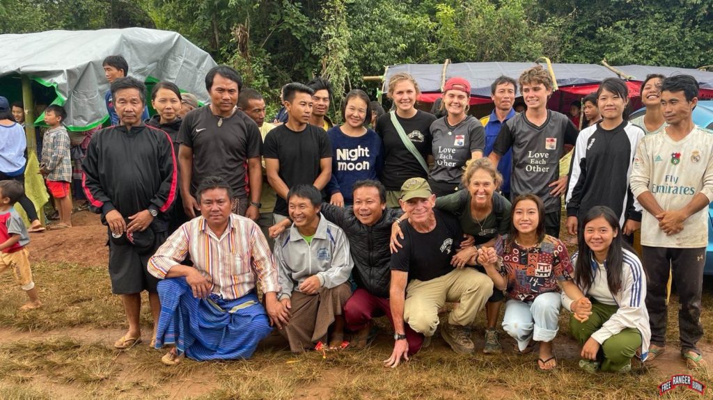 Eubank family and friends in Karenni State.
