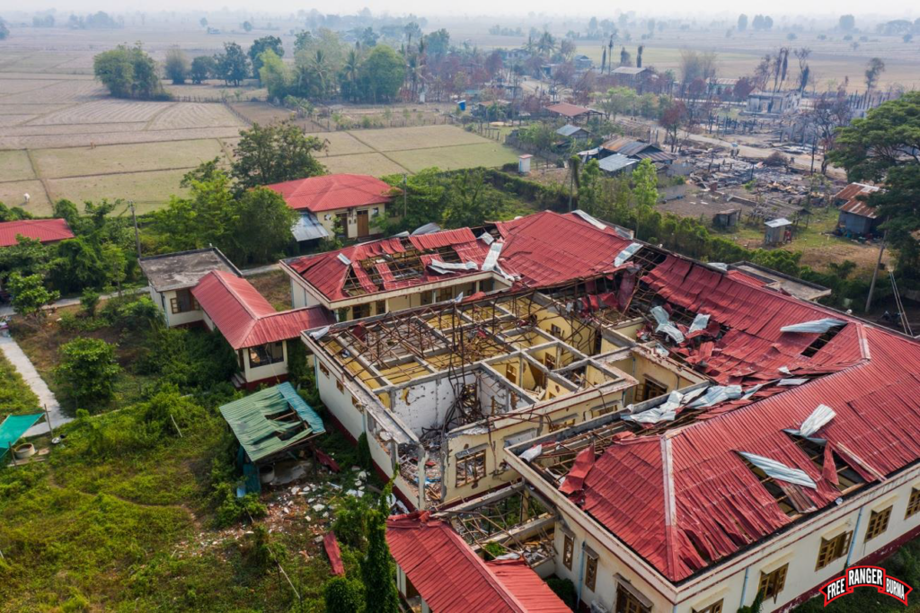 Si Ta Public Hospital destroyed by airstrikes.