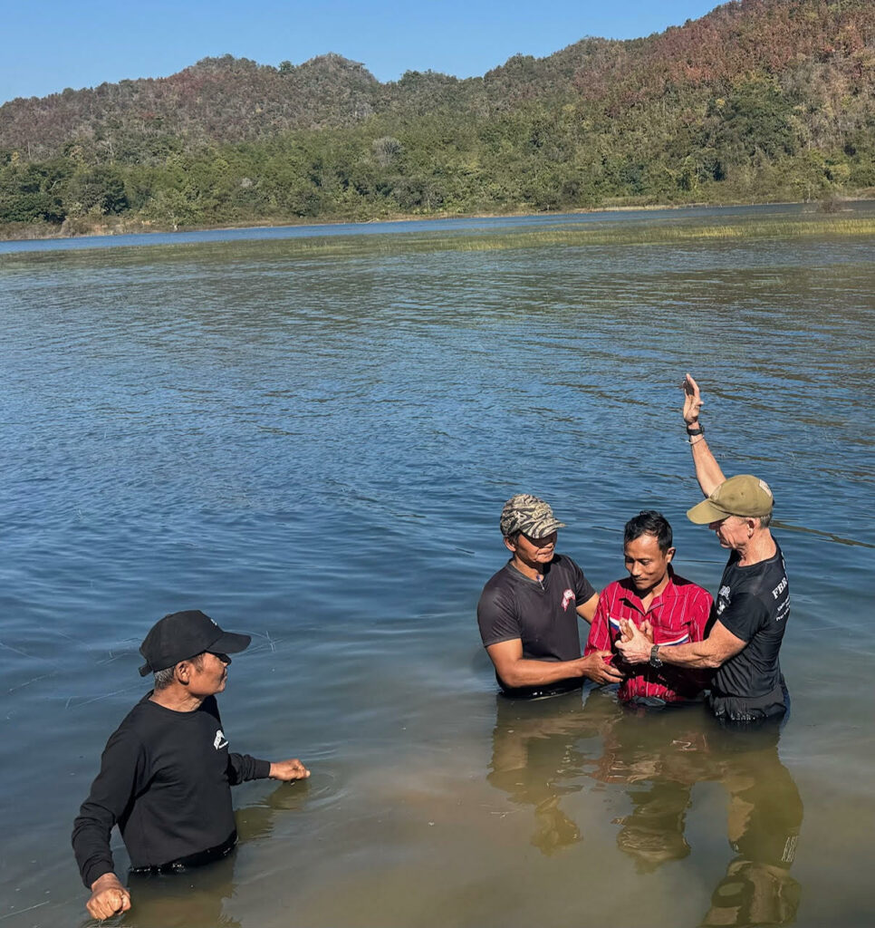 Tho Reh baptized in Karenni.