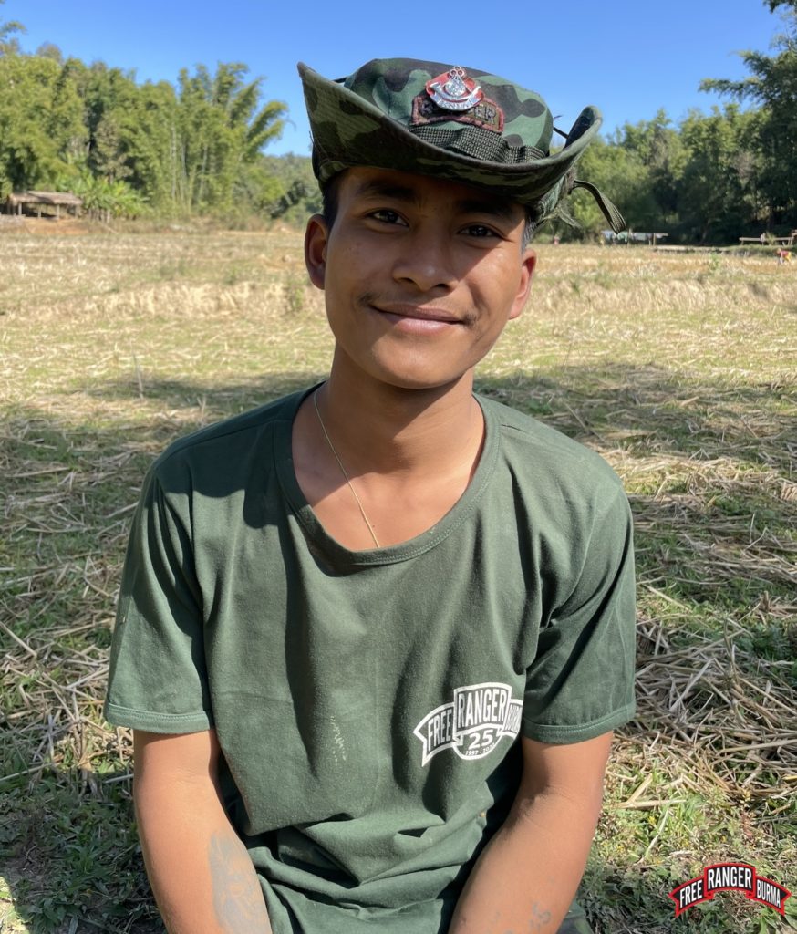 Saw Soe Doh Htoo is 19 years old and from Karenni State. Before the coup he worked at a motorbike repair shop. Before he joined FBR he was a part of the Karen National Liberation Army (KNLA) and his leaders at the KNLA are the ones who sent him to FBR. He was a Christian who decided to get baptized while at FBR. He asks for prayer for his family who he left behind and for himself as he goes on mission.