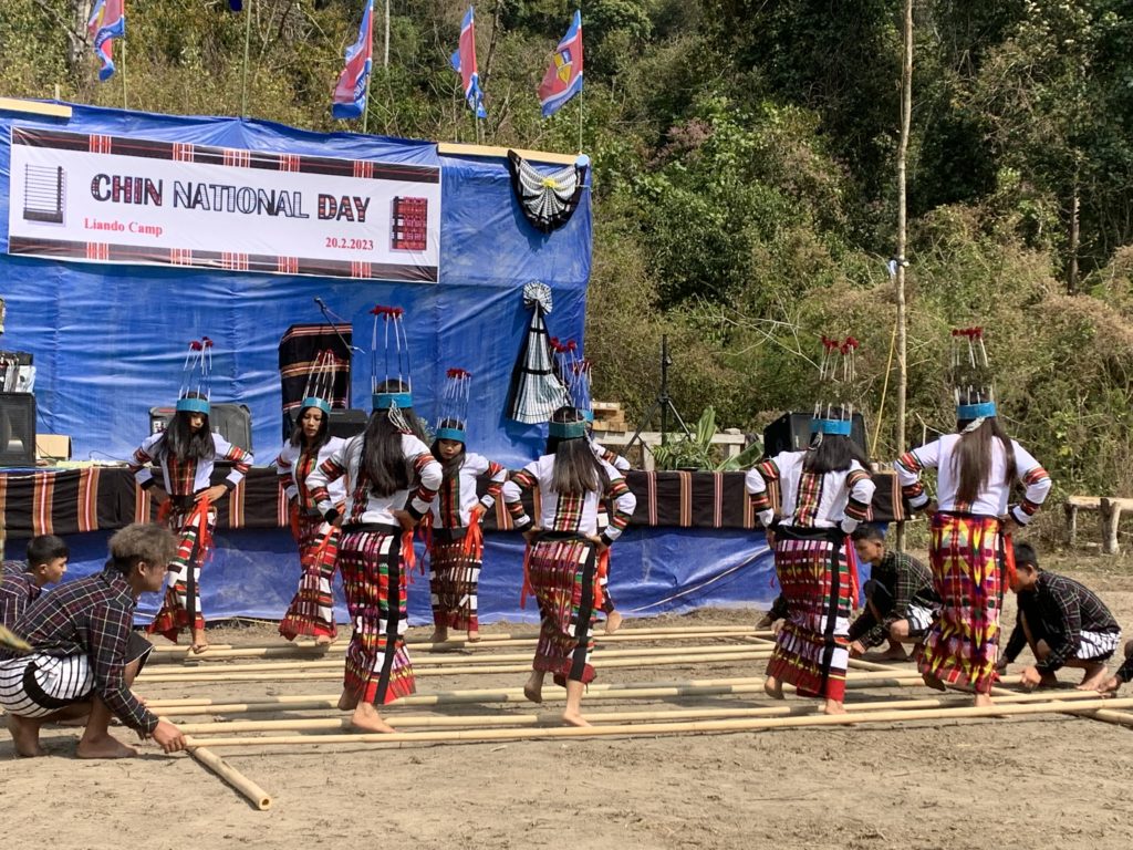 Traditional dance performed at the Chin National Day celebration.