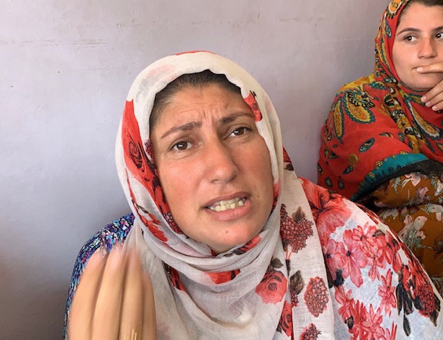 Refugees near Sari Kani, Syria