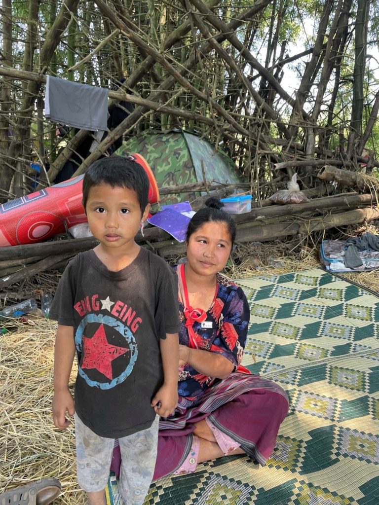 Families in hiding after fleeing Burma Army attacks