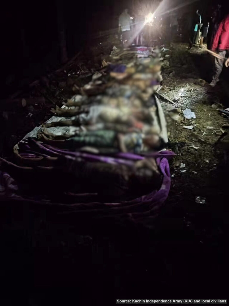 IDP fatalities from the bomb attack.