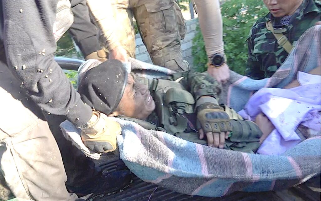 Francis almost to safety.