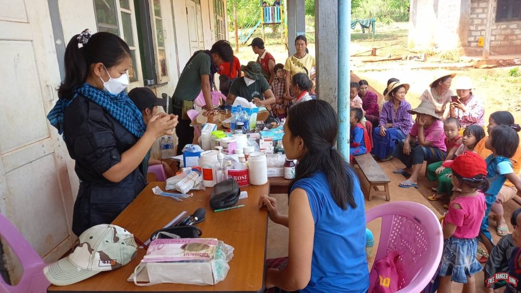 FBR Medics provide a medical clinic to IDPs and villagers during the GLC Program