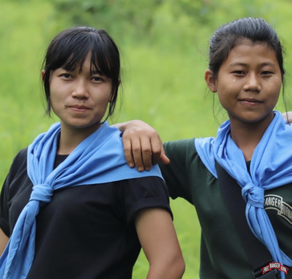 Elizabeth is on the left, with a fellow Ranger.