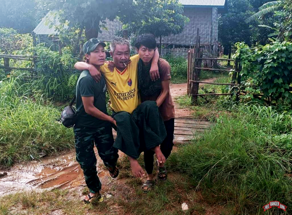 Rangers evacuated civilians just ahead of the Burma Army attack.