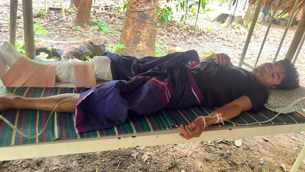 Wounded KNLA soldier.