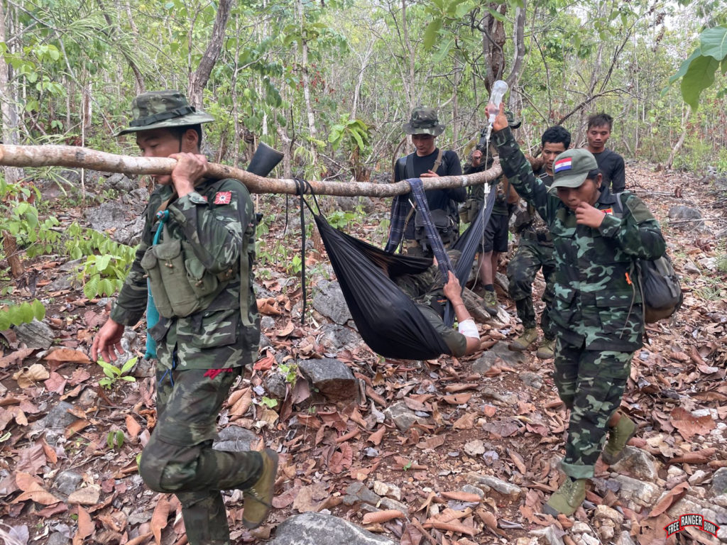 FBR medics stabilized and moved a resistance fighter from the frontline to a place where he could receive more definitive care.