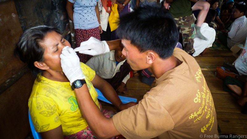 Ranger pulls teeth at IDP Camp