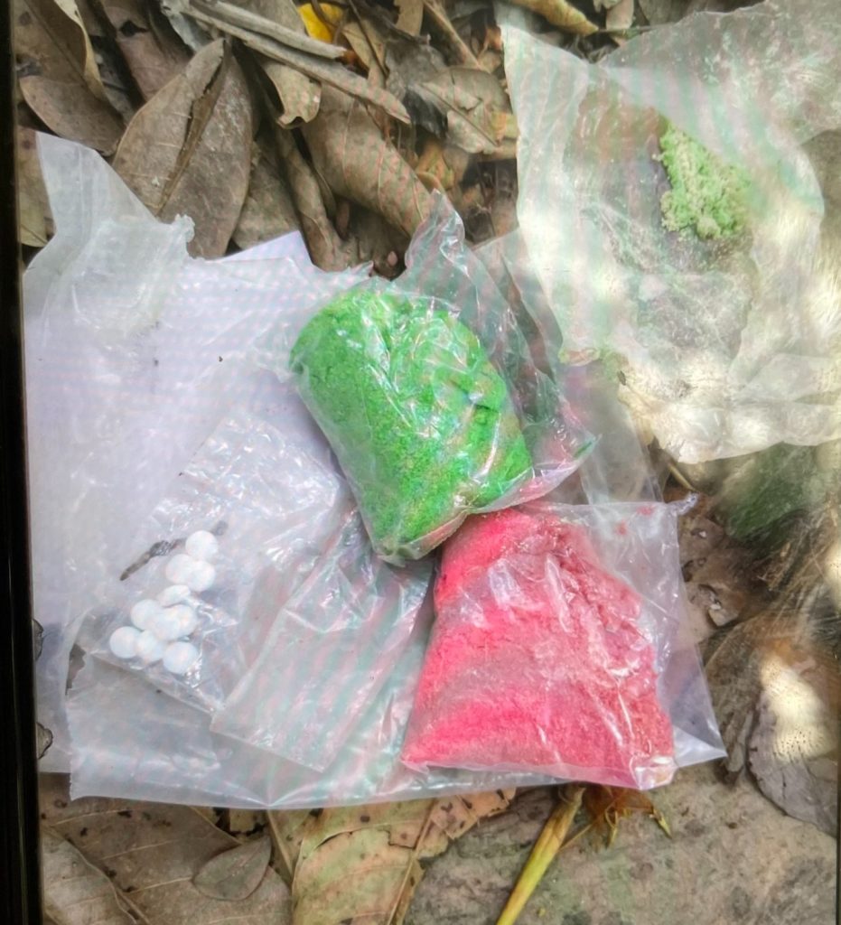 The drugs found on the body of a Burma Army leader.