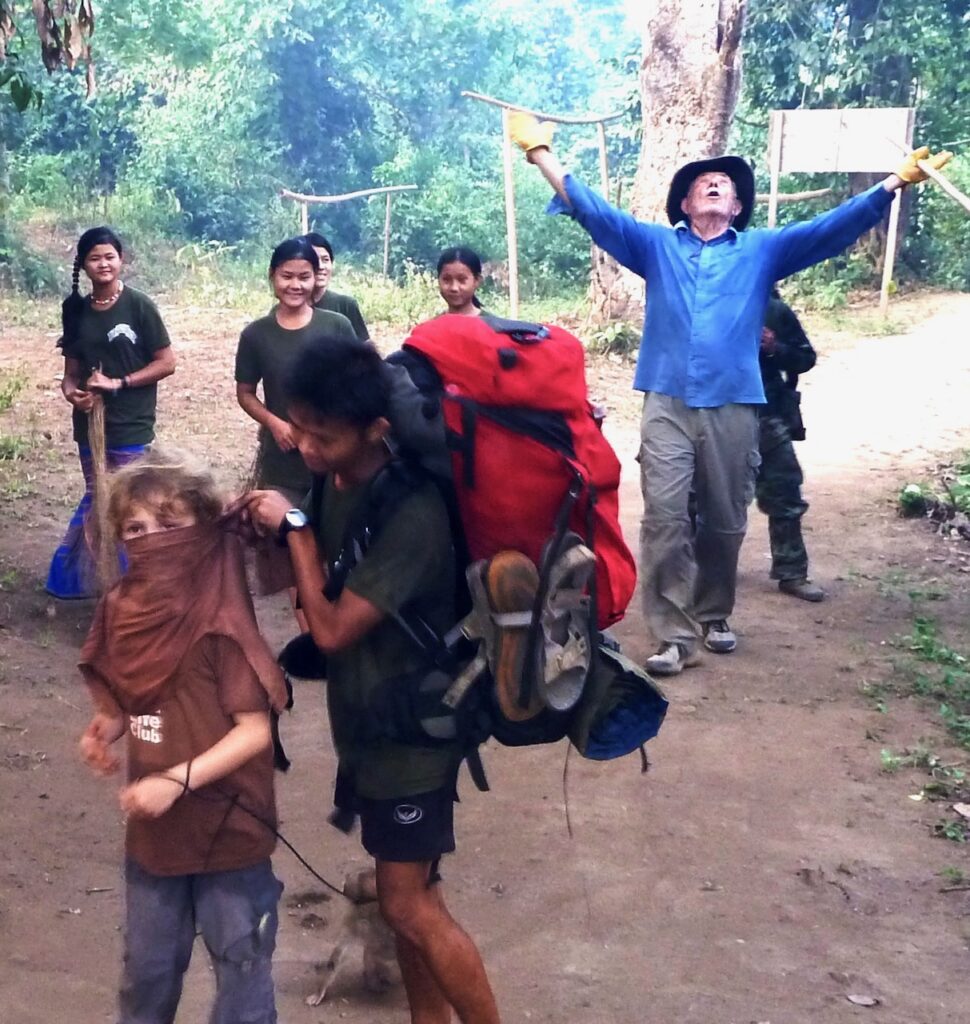 Allan entering our camp.