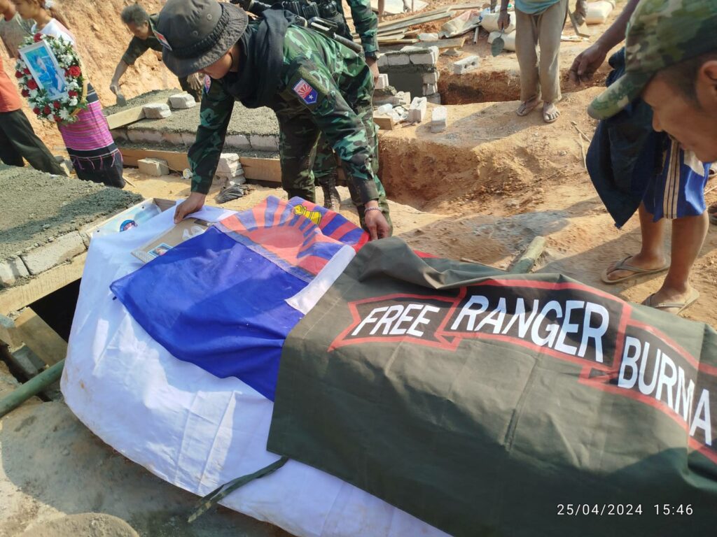 Honoring him as a Ranger and Karen.