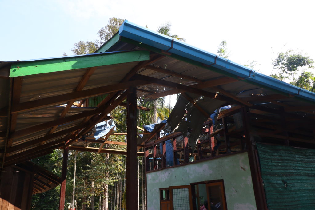 Monastery after it was shelled