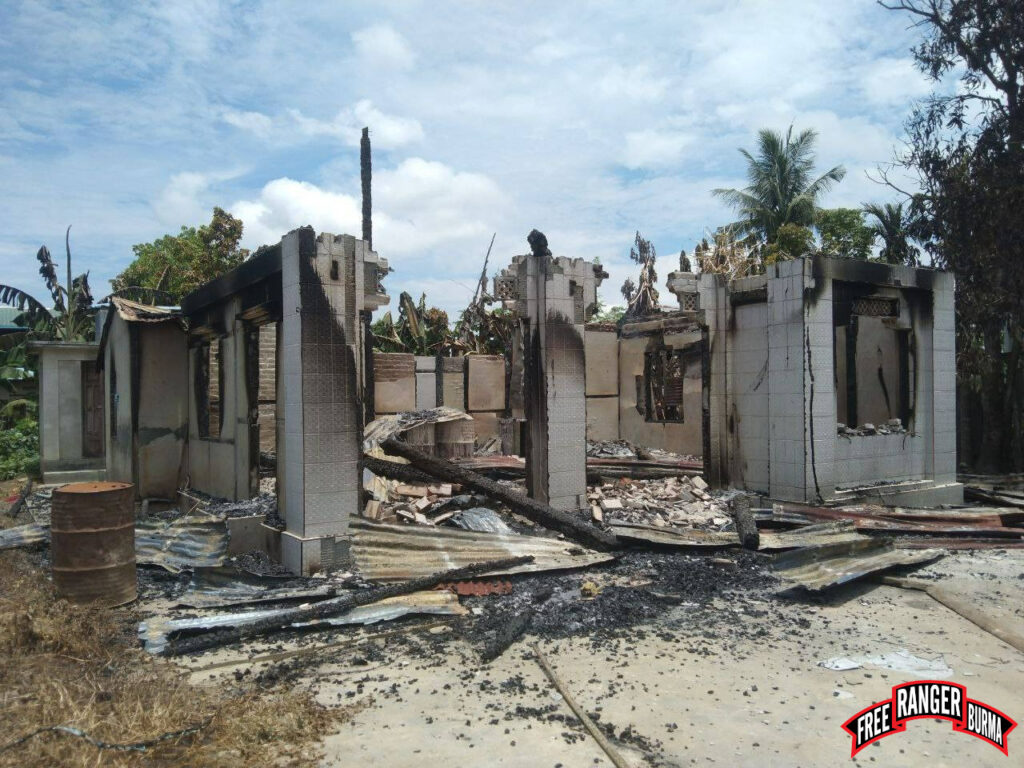 Another destroyed home after Light Infantry Division 88 burned Indinyent Village.