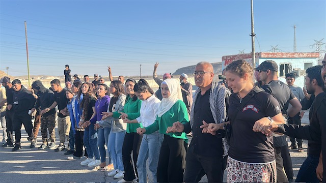 Dancing on Tishreen Dam.