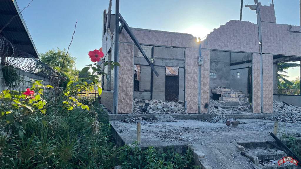 Destroyed home in Loikaw.