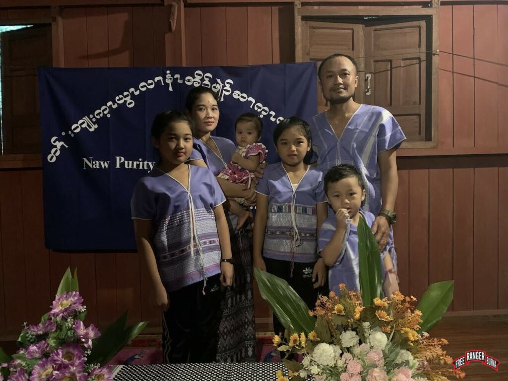 Silverhorn reunited with his wife and four children after surgery this year.