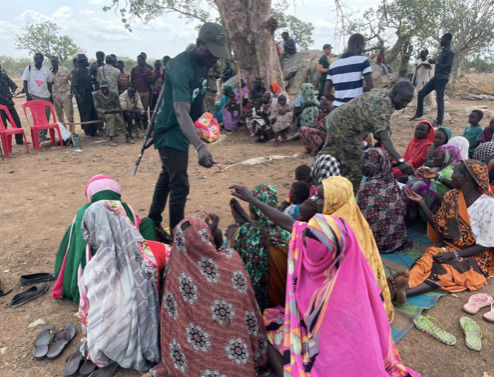FBR partners and chaplains giving out gifts during a GLC.