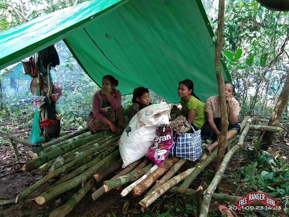IDPs in their shelters in hiding
