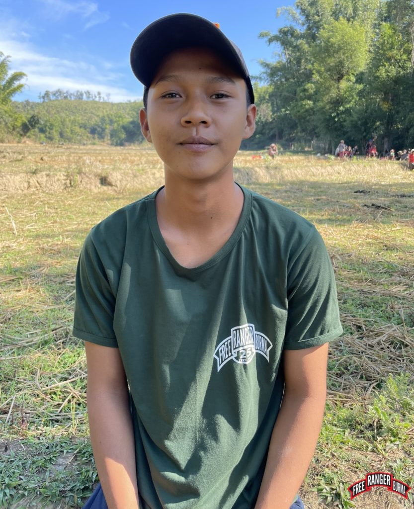 Sender Htun is 20 years old. His dad is Dawei and his mom is Karen ethnicity. Before the coup he was studying and a Buddhist. He joined FBR because he was interested in humanitarian work. While at FBR, his interest in Jesus grew and he enjoyed the teachings and he decided to get baptized. When asked how we could pray for him, he asked for us to pray that his upcoming mission would go smoothly.