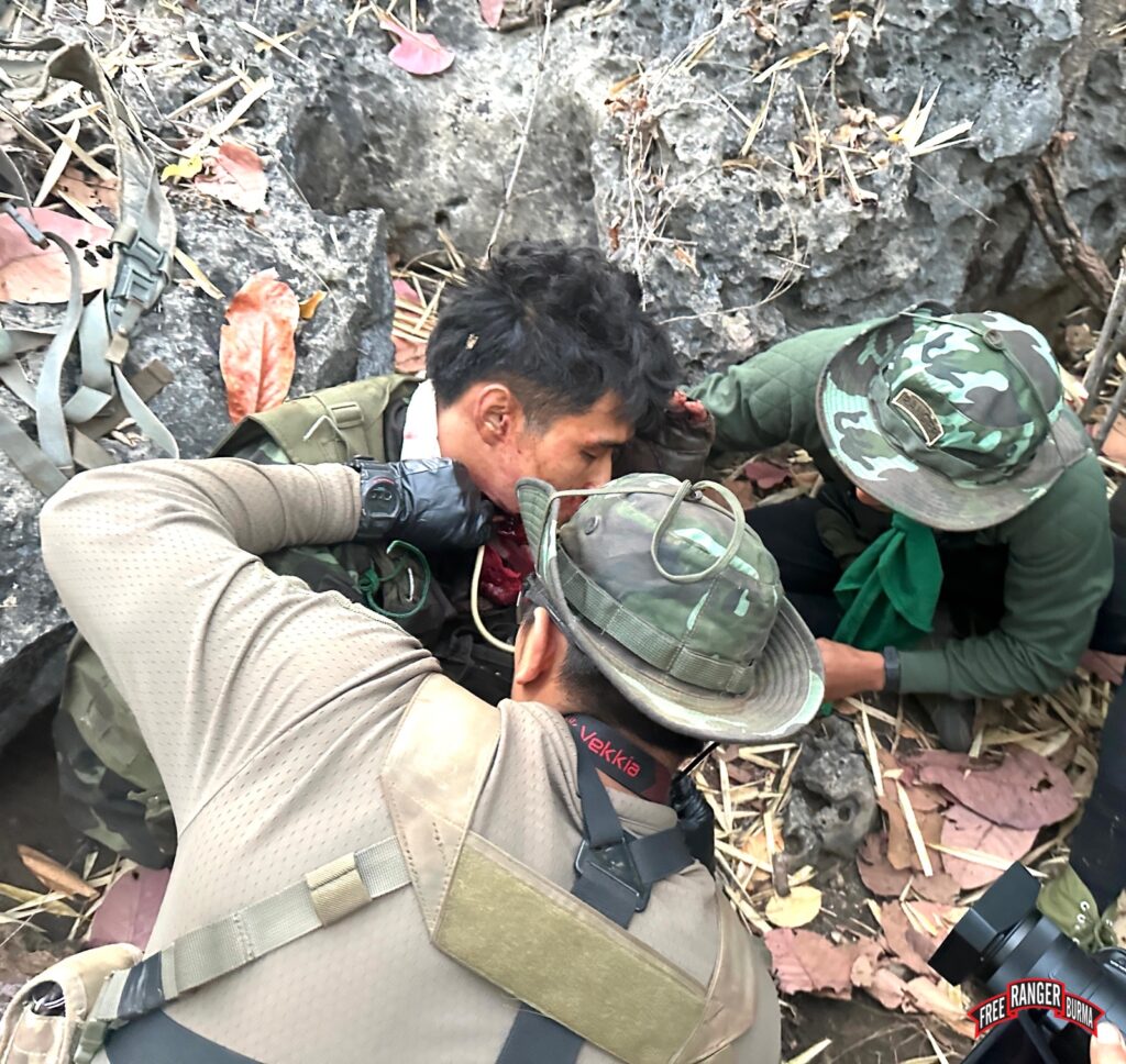 FBR medics create an emergency airway for a man shot in the throat.