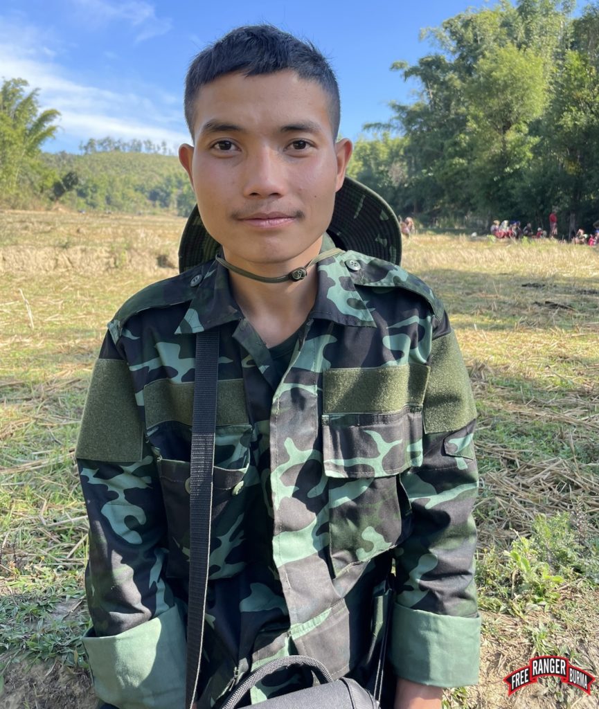 Saw Lee Lu, a 20-year-old man from Karen State, joined FBR because he heard that “Rangers are helping the people." Although he was a Christian before he came to FBR, he says it was while he was there that he decided to get baptized. He said that he “heard the teaching and the gospel from the instructors and it touched my heart”. When asked how we could pray for him he said, “Please pray for myself, for my family, and also for the whole Burma and the whole world to have peace.”