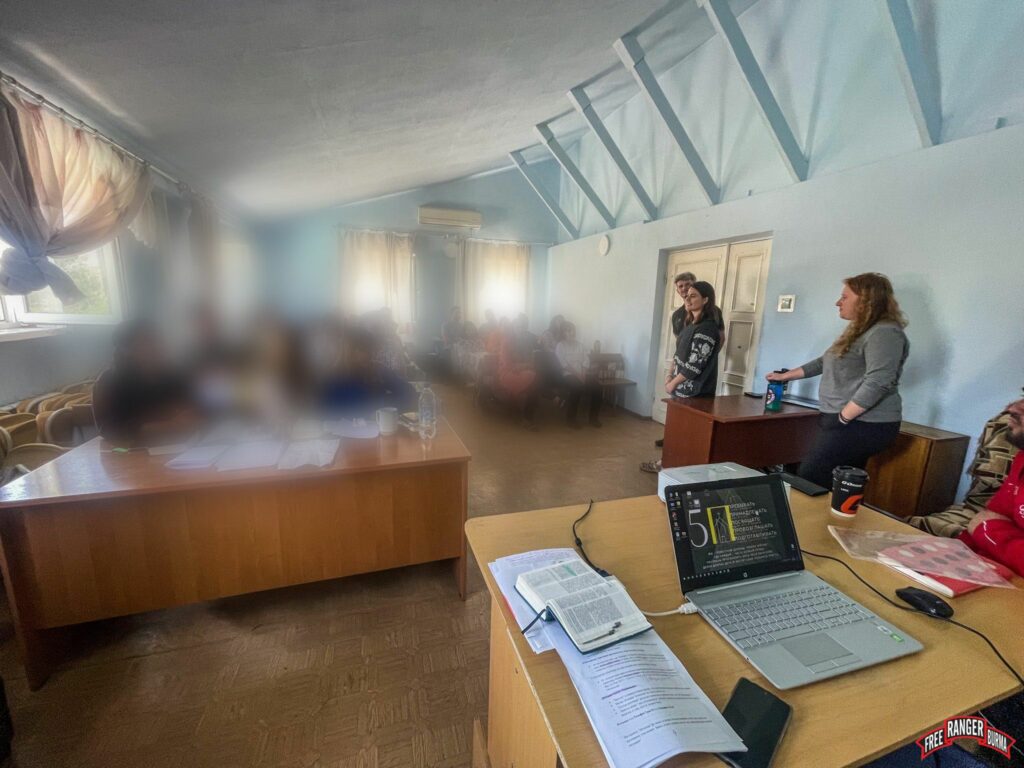 Our team with the discipleship training Bible class.