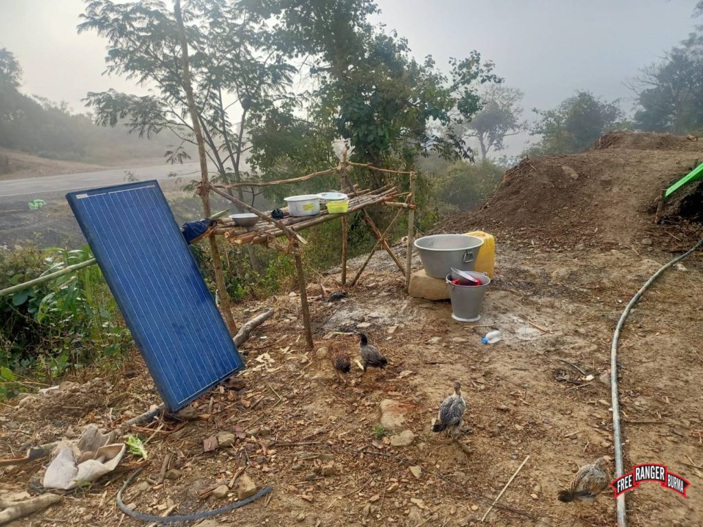IDP shelters in Zokhawthar Mizoram