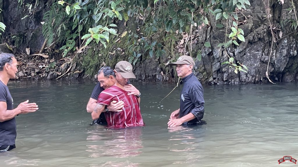 FBR chaplains baptizing Saw Ahde.