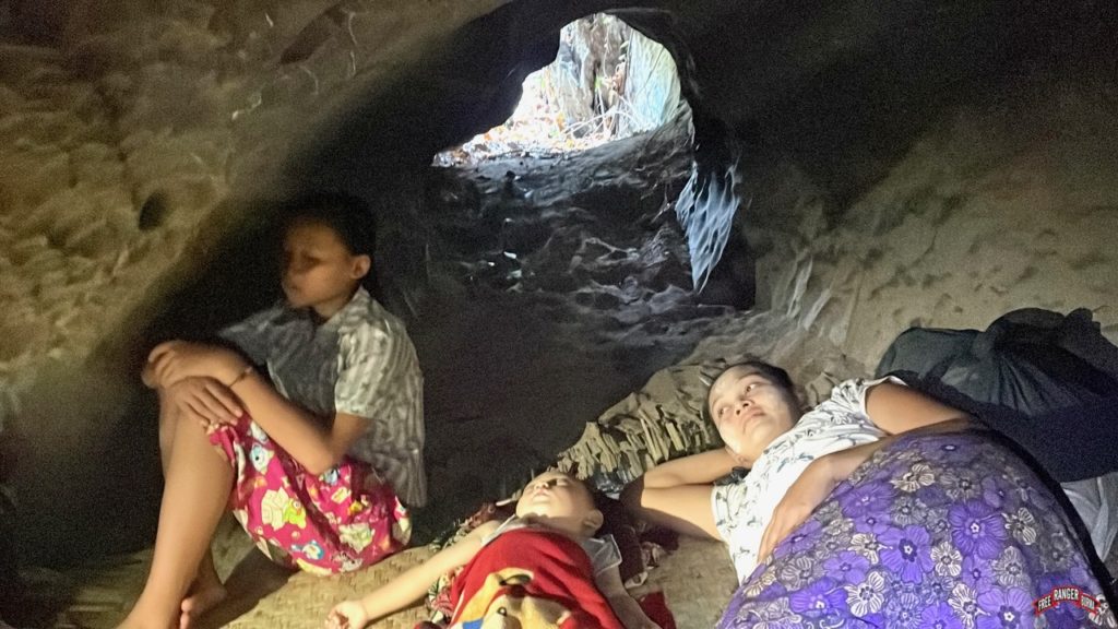 Third week in a cave as Burma Army comes closer. 