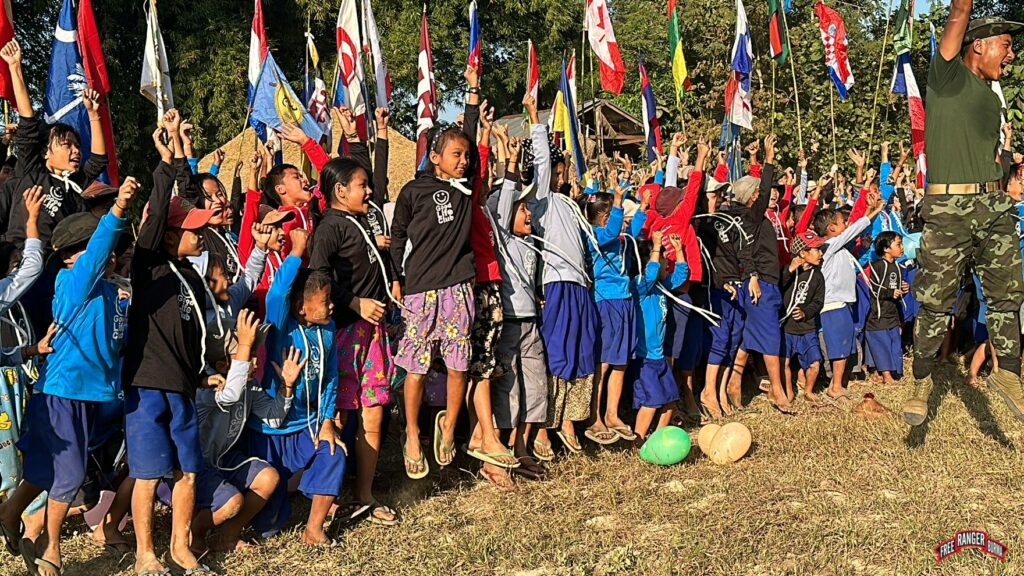 GLC and flags of friends.