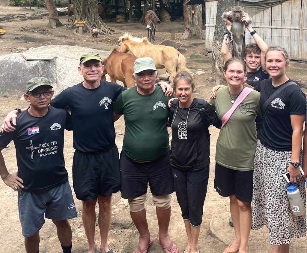 Htoo Htoo Lay (center) in camp with us and with faithful Bawbo (on left), before they both passed away. 