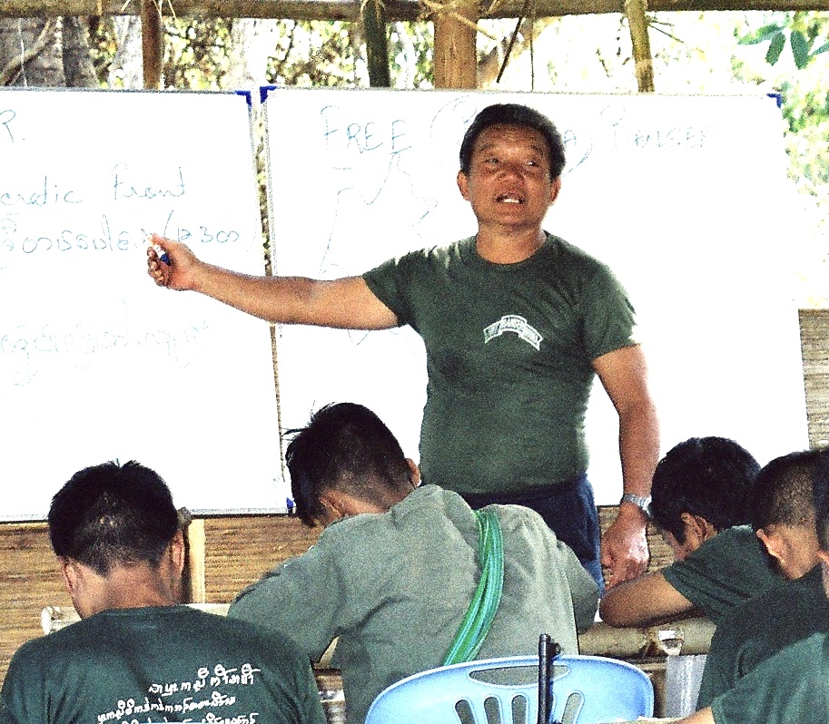 Teaching multi-ethnic teams at an FBR training camp.