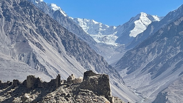 Along the Wahkan corridor looking into Afghanistan