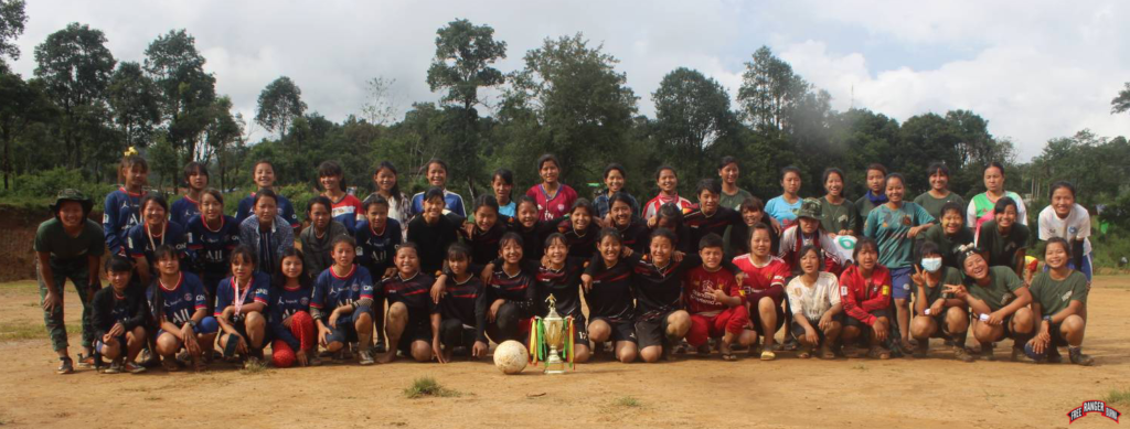 Group photo at the women’s soccer tournament.