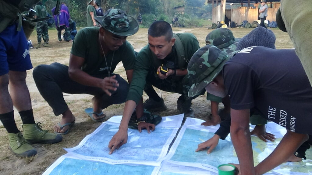 Rangers plan their next movement.