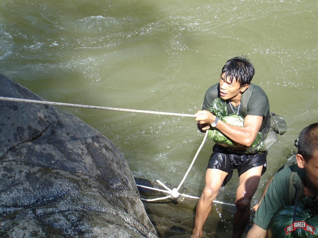 Zau at FBR training as a young ranger.