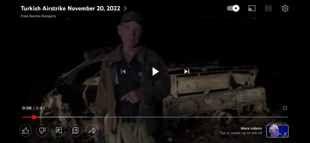 Click above for a video update from the ground.