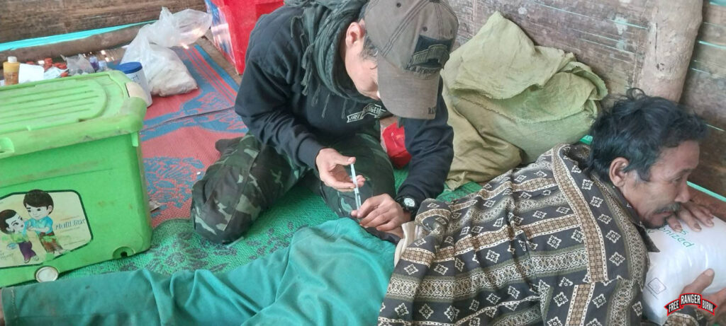 January 12: Rangers providing medical care for civilians in IDP camp.