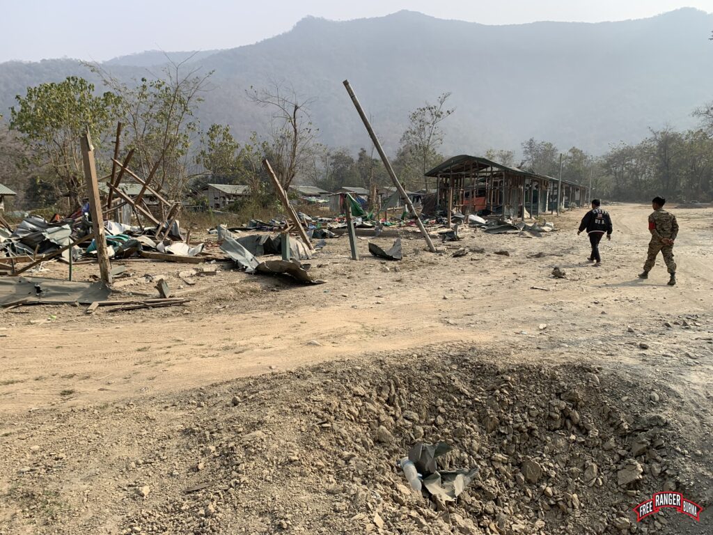 The main residential area of Camp Victoria where CNF personnel and their families live was hardest hit. Over 30 homes were destroyed.
