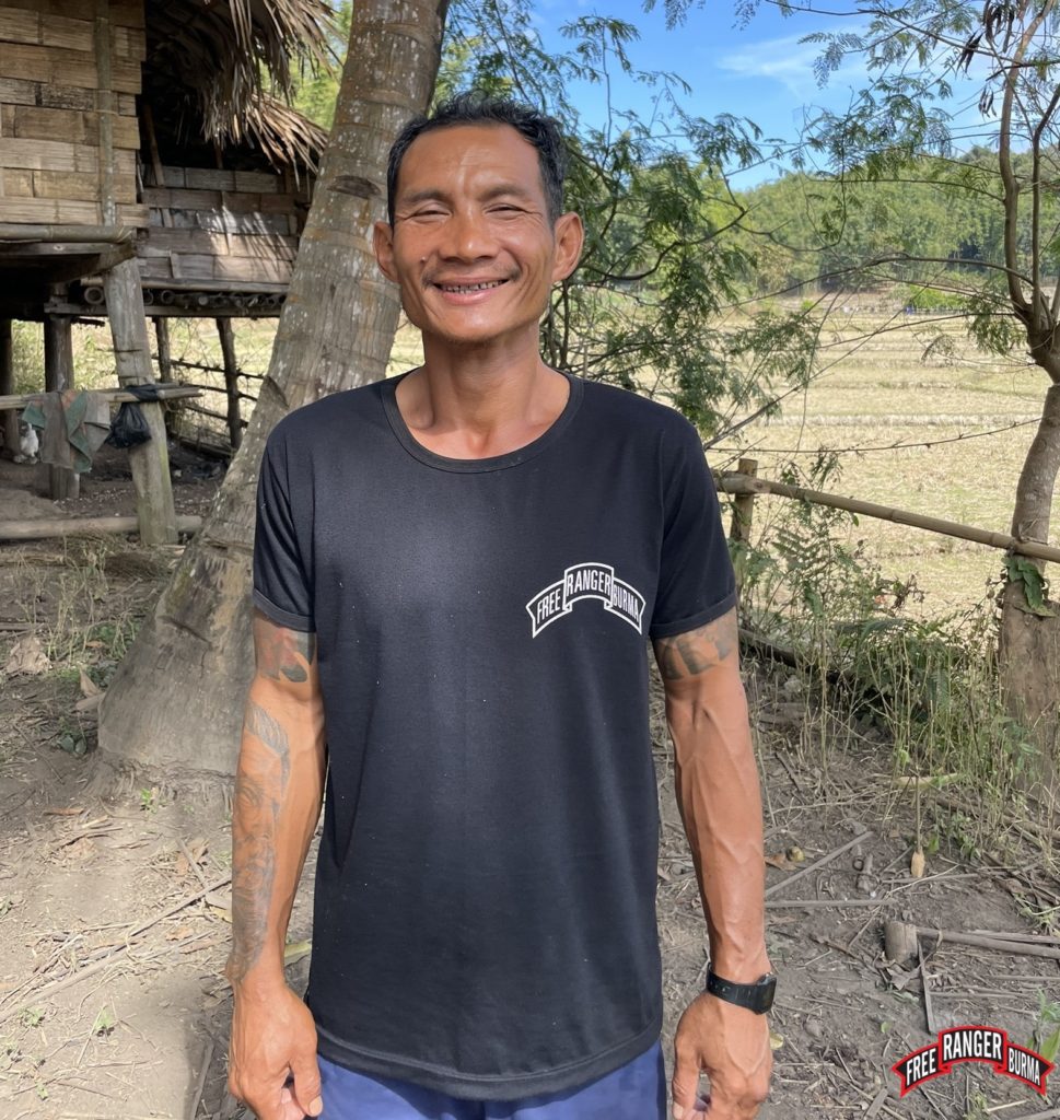 Saw Ahde is 43 years old and works with FBR. When the coup started he went to the border area in order to avoid the oppressive regime; it was there that he met FBR and began working with them. He was previously Buddhist although he had been to church before. He says he decided to get baptized because "It is my own faith and choice." When we asked how we can pray for him, he asked to pray "For everyone. For the people to be safe during this difficult time. I know that God can save us all. And also for my family and everyone to be healthy."