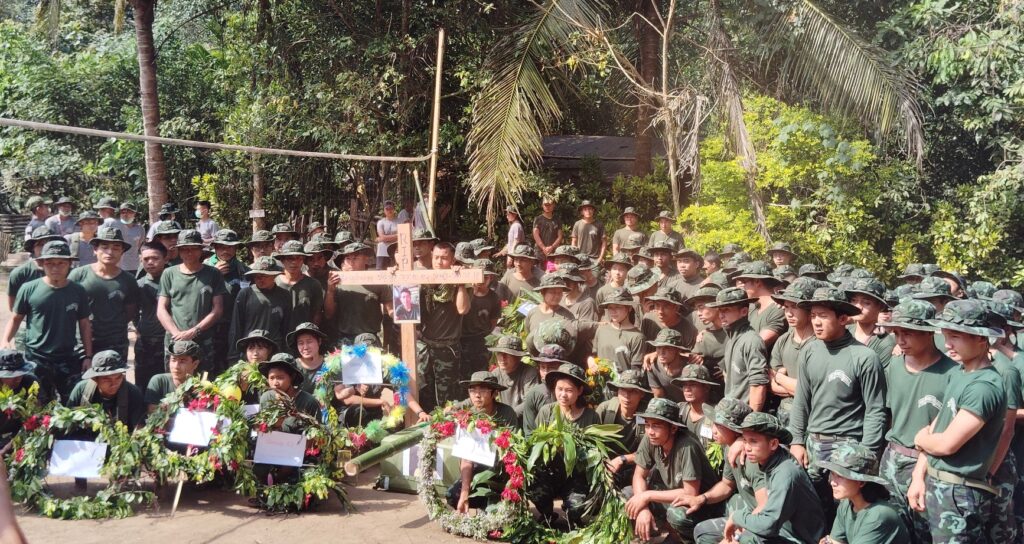 Funeral for Saw Htin Linn Oo.
