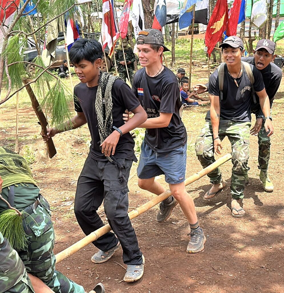 "Jesus on the Bus" skit for displaced Karenni children.