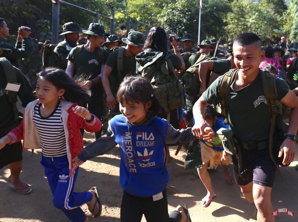 Good Life Club program for children during the training